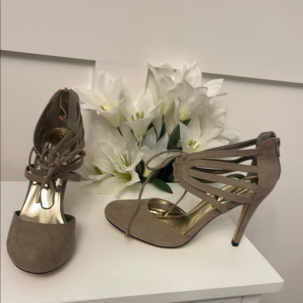 Elegant Taupe Stiletto Heels